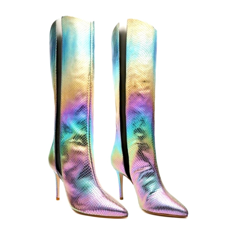 Schutz rainbow boots